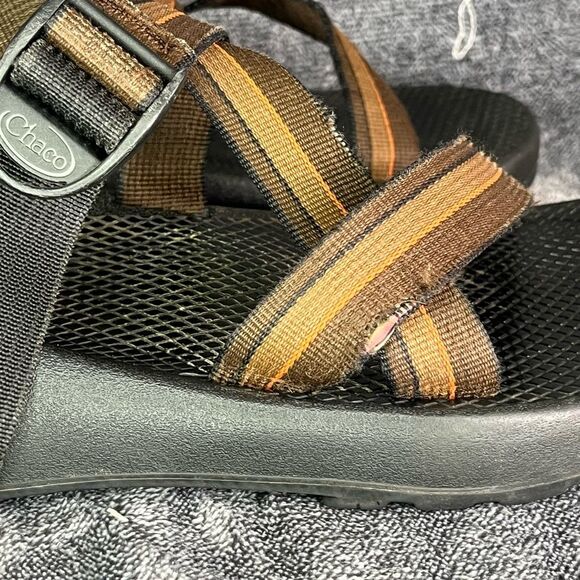 CHACO Z/1 Z1 Z Classic Vibram Hiking Water Sandals - Brown Stripe - Men’s 10 - Picture 4 of 8